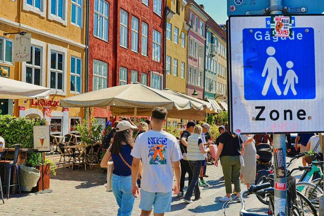 danish landscape with people